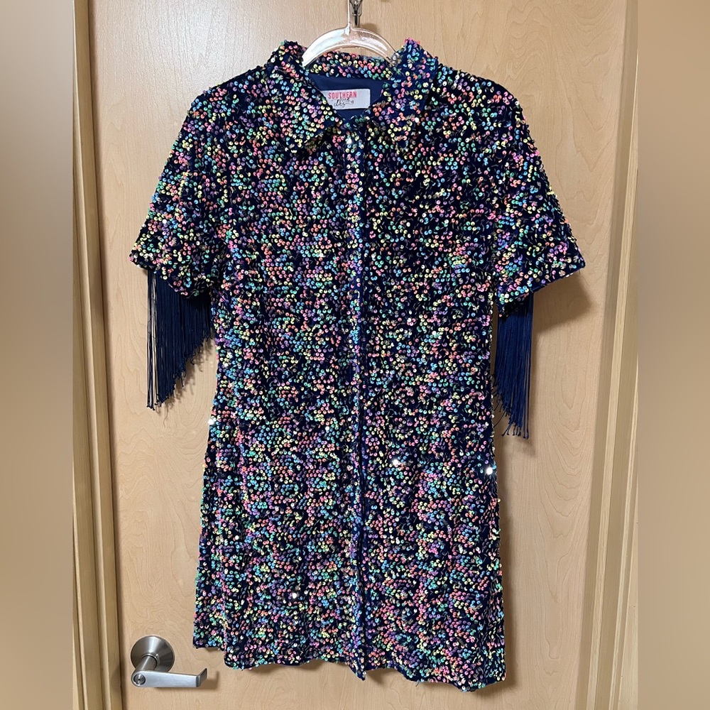 Sequin Multicolor Mini Dress